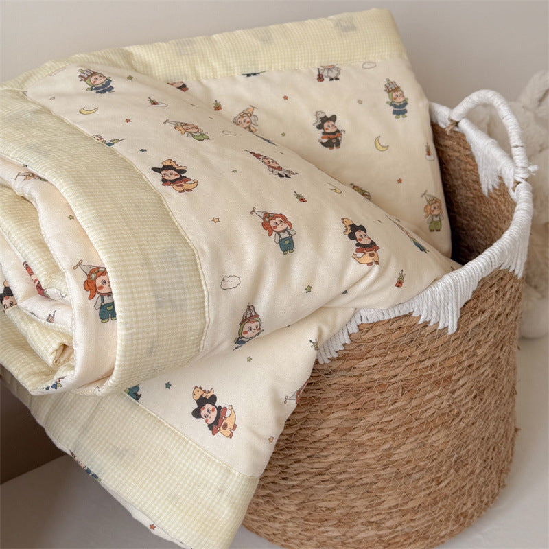 Edredón infantil con estampado de muñecas