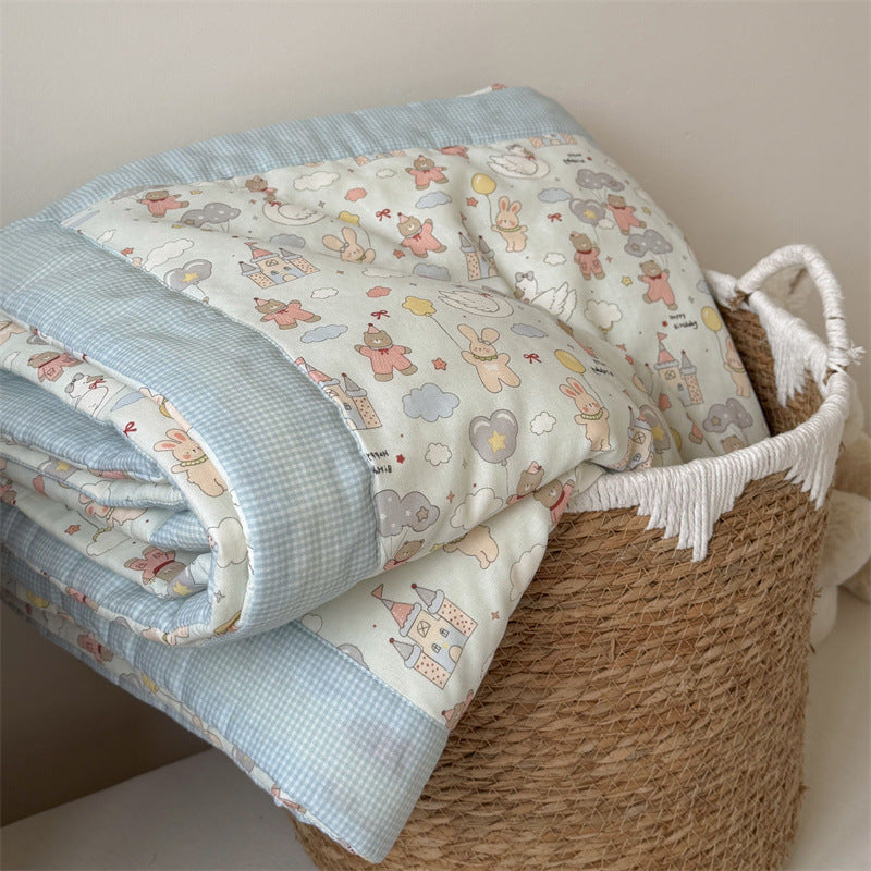 Edredón infantil con estampado de muñecas