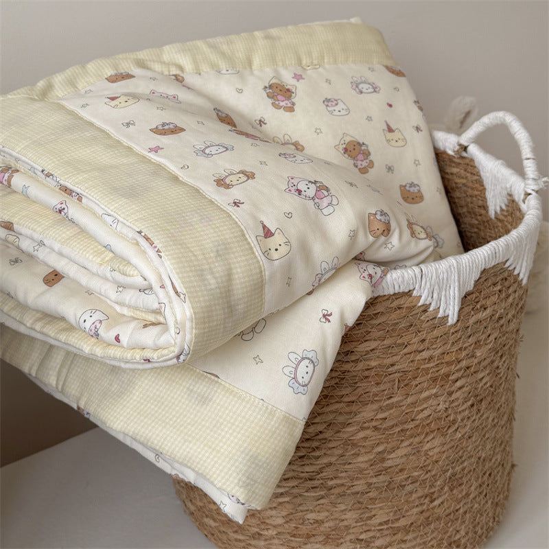 Edredón infantil con estampado de muñecas