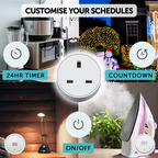 Enchufe inteligente WiFi con control por app y voz