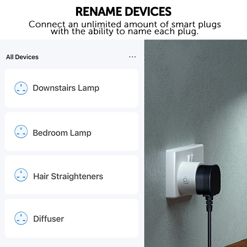 Enchufe inteligente WiFi con control por app y voz