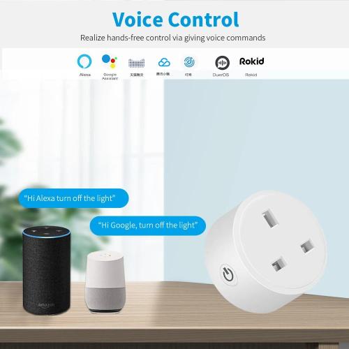 Enchufe inteligente WiFi con control por app y voz