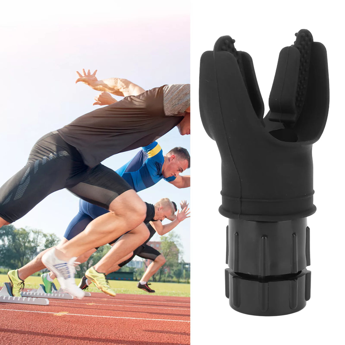 Entrenador respiratorio AdemFit con resistencia ajustable para deporte y recuperación