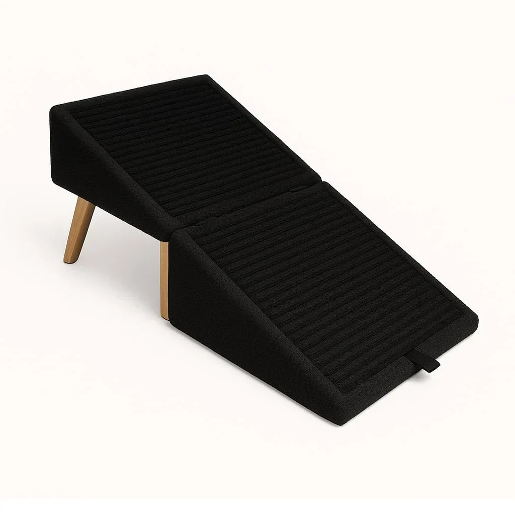 Escalera para mascotas | Espuma plegable y tapizado antideslizante