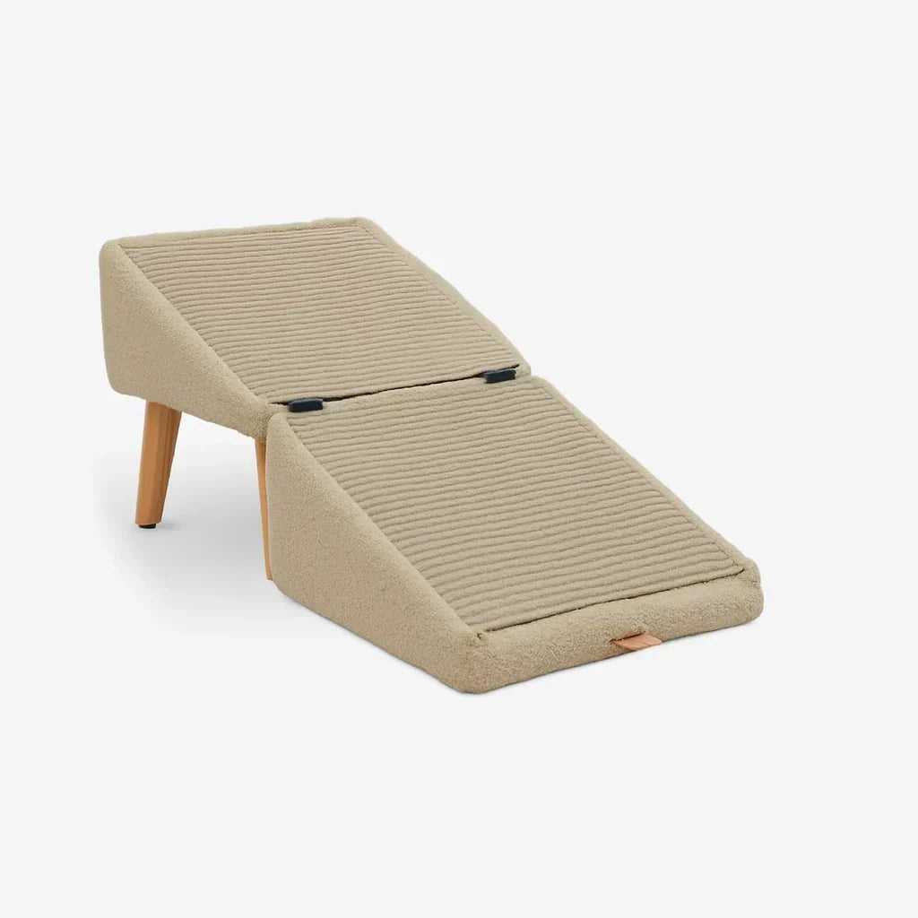 Escalera para mascotas | Espuma plegable y tapizado antideslizante