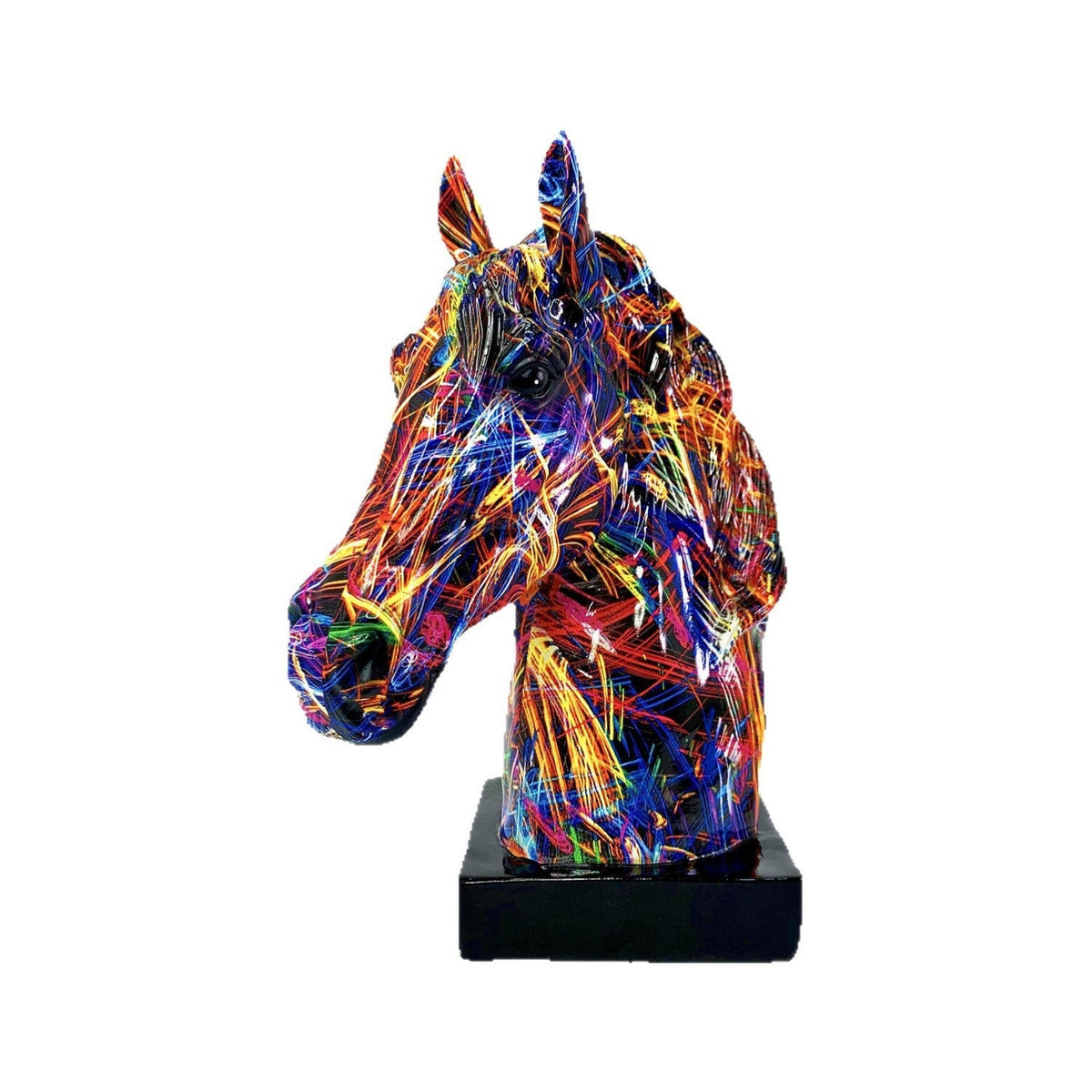 Escultura artística de caballo de resina de alta calidad