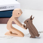 Escultura de madera para amantes de las mascotas