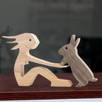 Escultura de madera para amantes de las mascotas