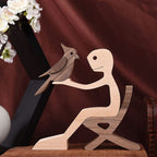 Escultura de madera para amantes de las mascotas