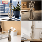Escultura decorativa Armonia Embrace – Obra de arte que simboliza amor y conexión