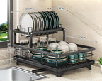 Escurreplatos ajustable – Organizador de cocina compacto y versátil