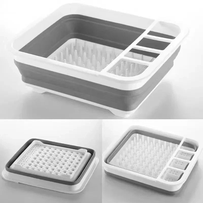 Escurridor plegable TrockniQ con drenaje de agua