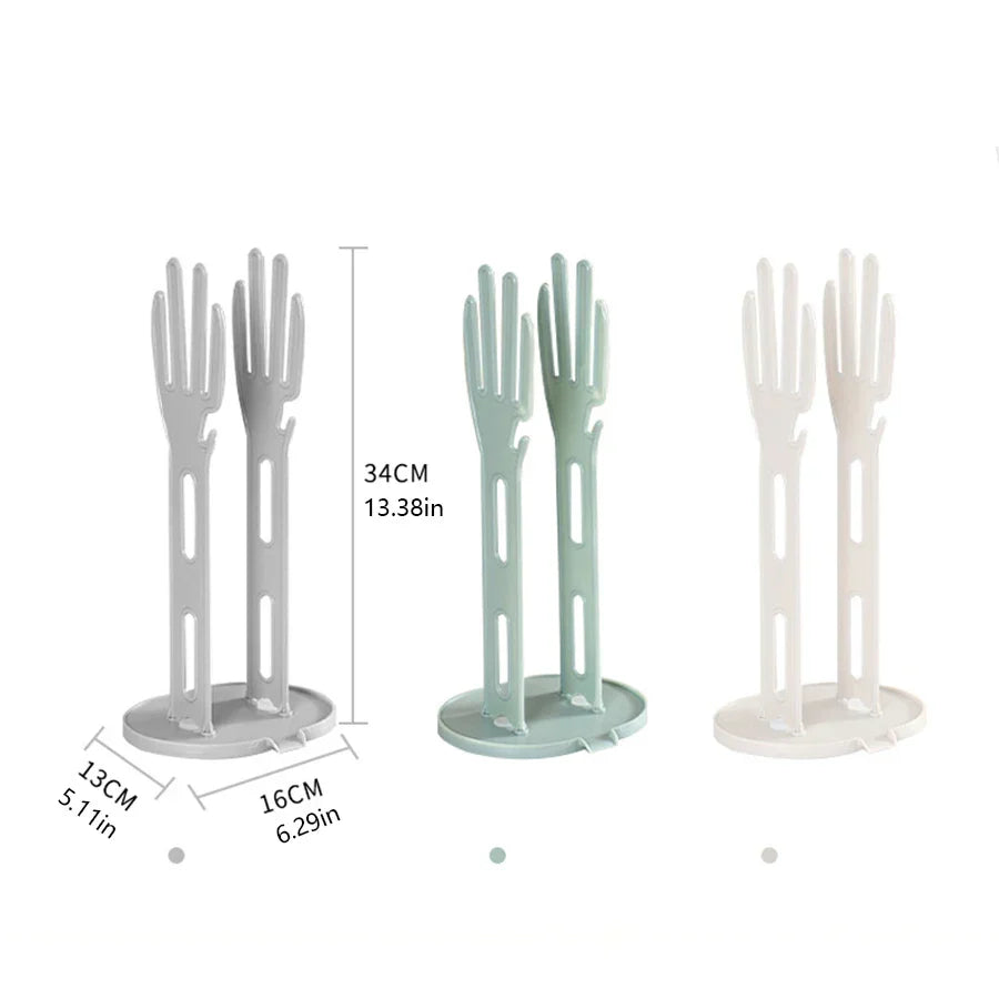 Escurridor TROCKINO para guantes de cocina | Soporte secador higiénico y compacto | 34×16×13 cm