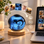 Esfera digital de recuerdos para fotos y vídeos | Pantalla HD de 7 cm, almacenamiento de 4 GB | Transferencia y reproduc