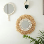 Espejo de pared decorativo con diseño de sol