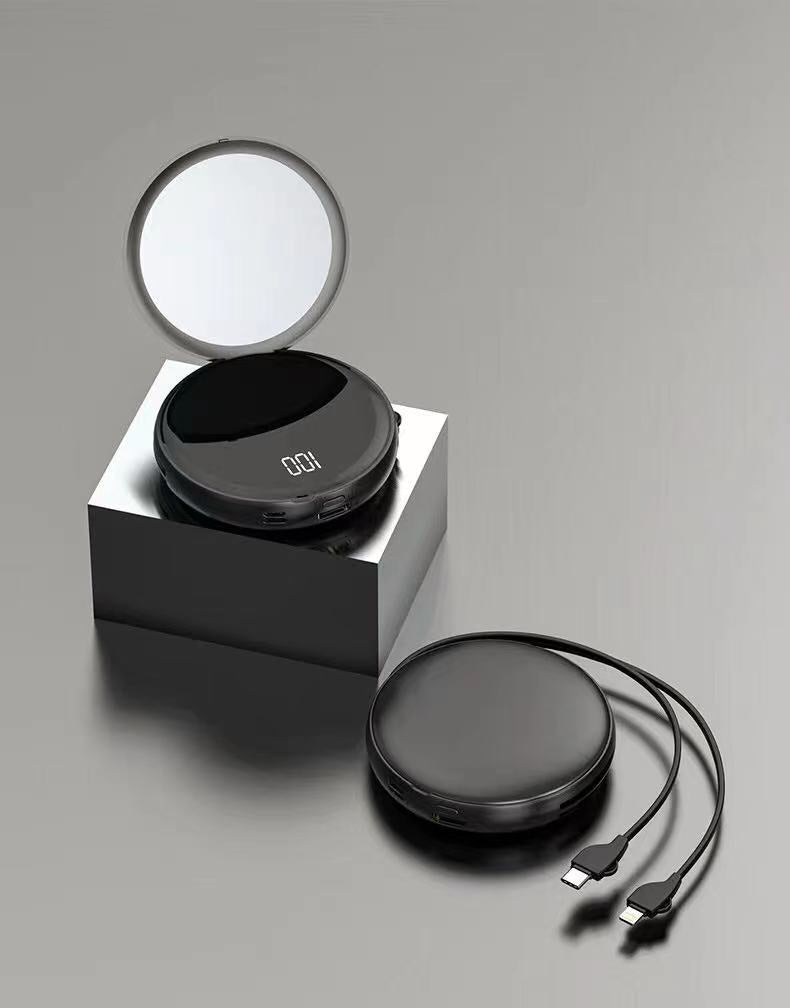 Espejo portátil con función de carga USB