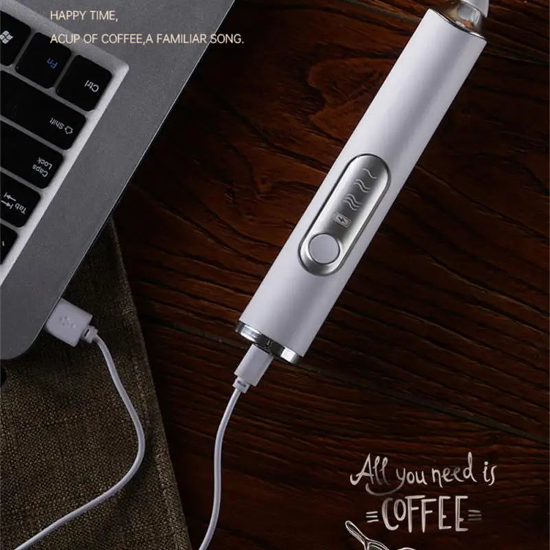 Espumador de leche eléctrico CREMIX con 3 velocidades y doble accesorio de acero inoxidable