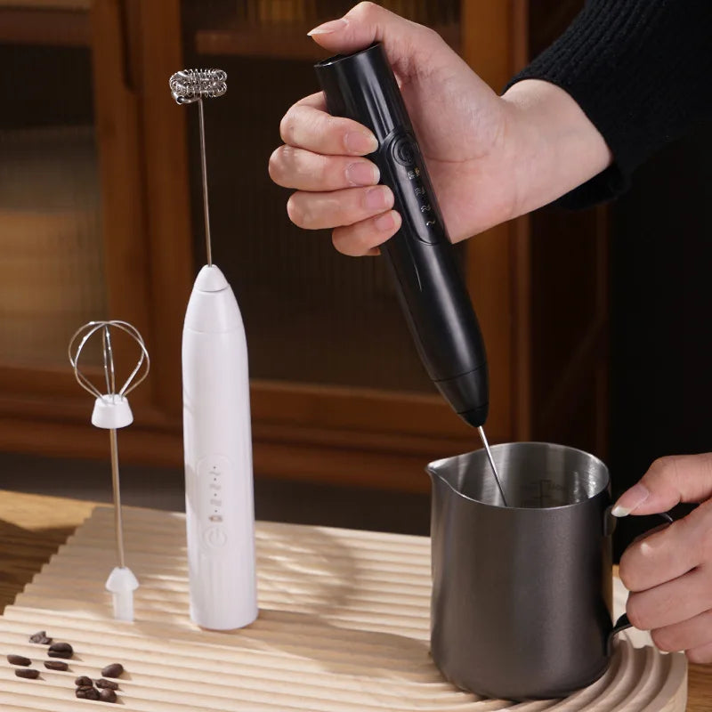 Espumador de leche eléctrico recargable