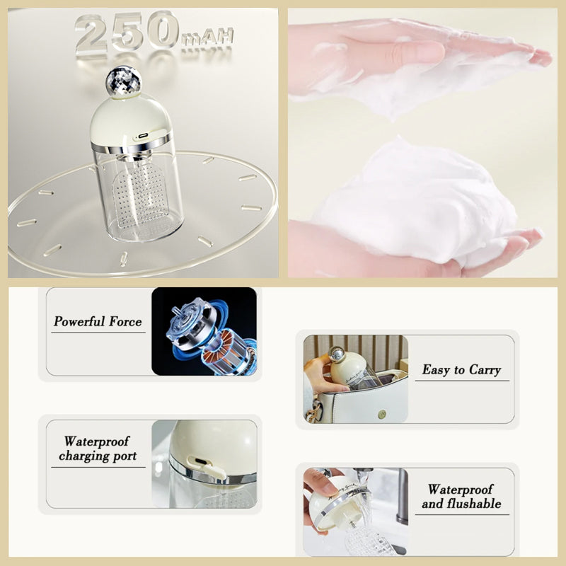 Espumador eléctrico para limpieza facial