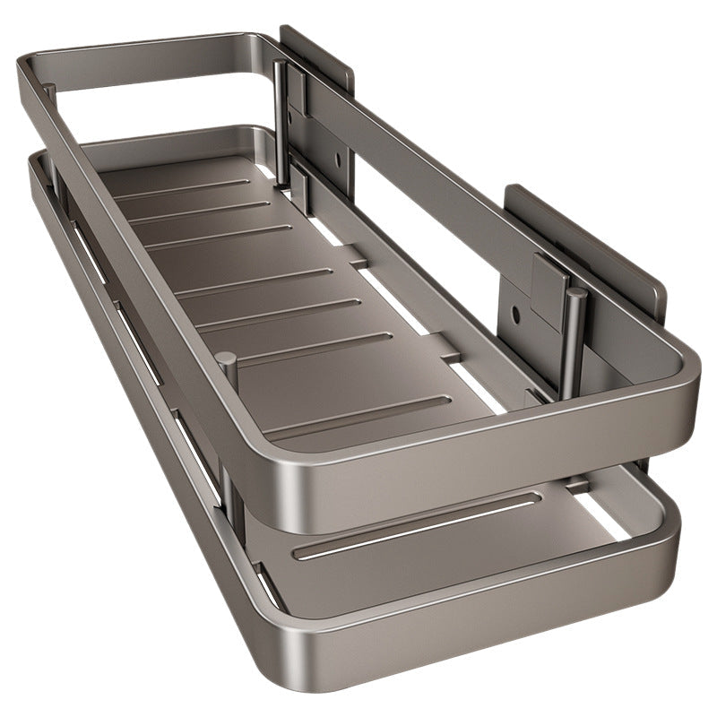 Estante de baño de acero inoxidable sin taladrar