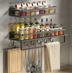 Estante de cocina moderno gris