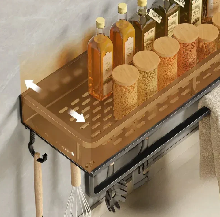 Estante de cocina moderno gris