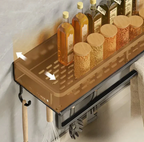 Estante de cocina moderno gris