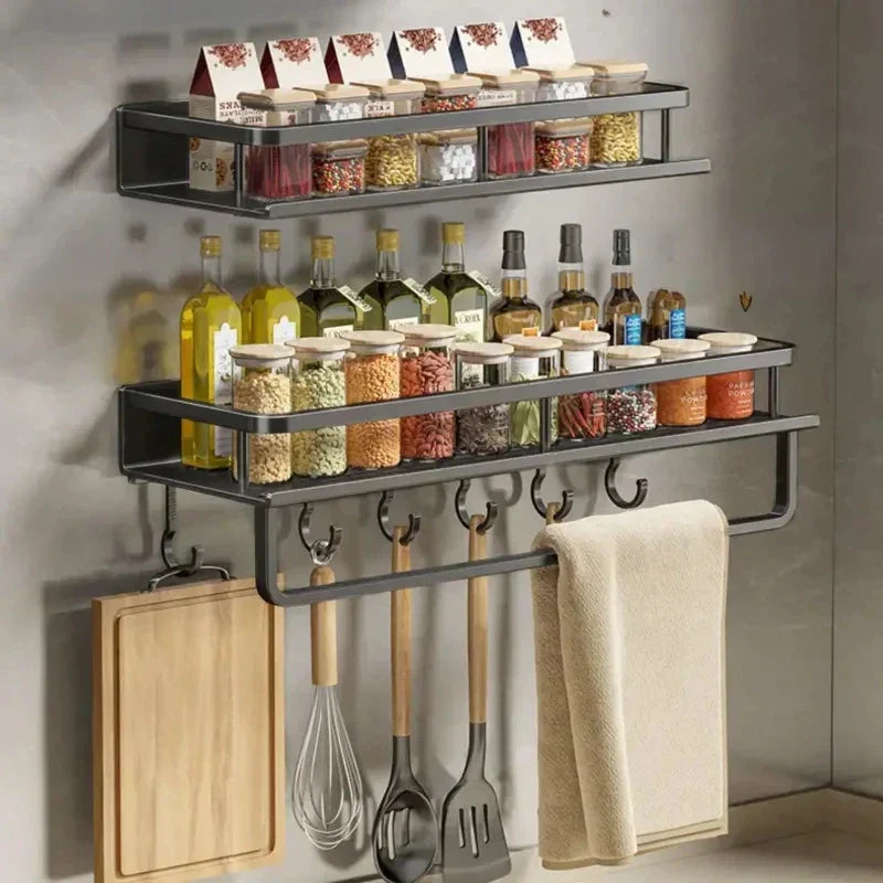 Estante de cocina moderno negro MetroRack