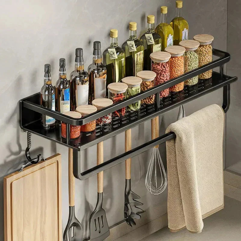 Estante de cocina moderno negro MetroRack