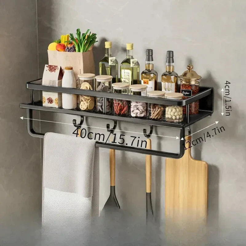 Estante de cocina moderno negro MetroRack
