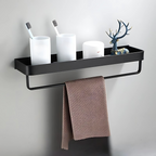 Estante de pared metálico para baño con diseño moderno