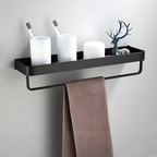Estante de pared metálico para baño con diseño moderno