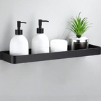 Estante de pared metálico para baño con diseño moderno