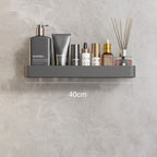 Estantería de baño gris moderna con barra para toallas opcional
