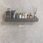 Estantería de baño gris moderna con barra para toallas opcional