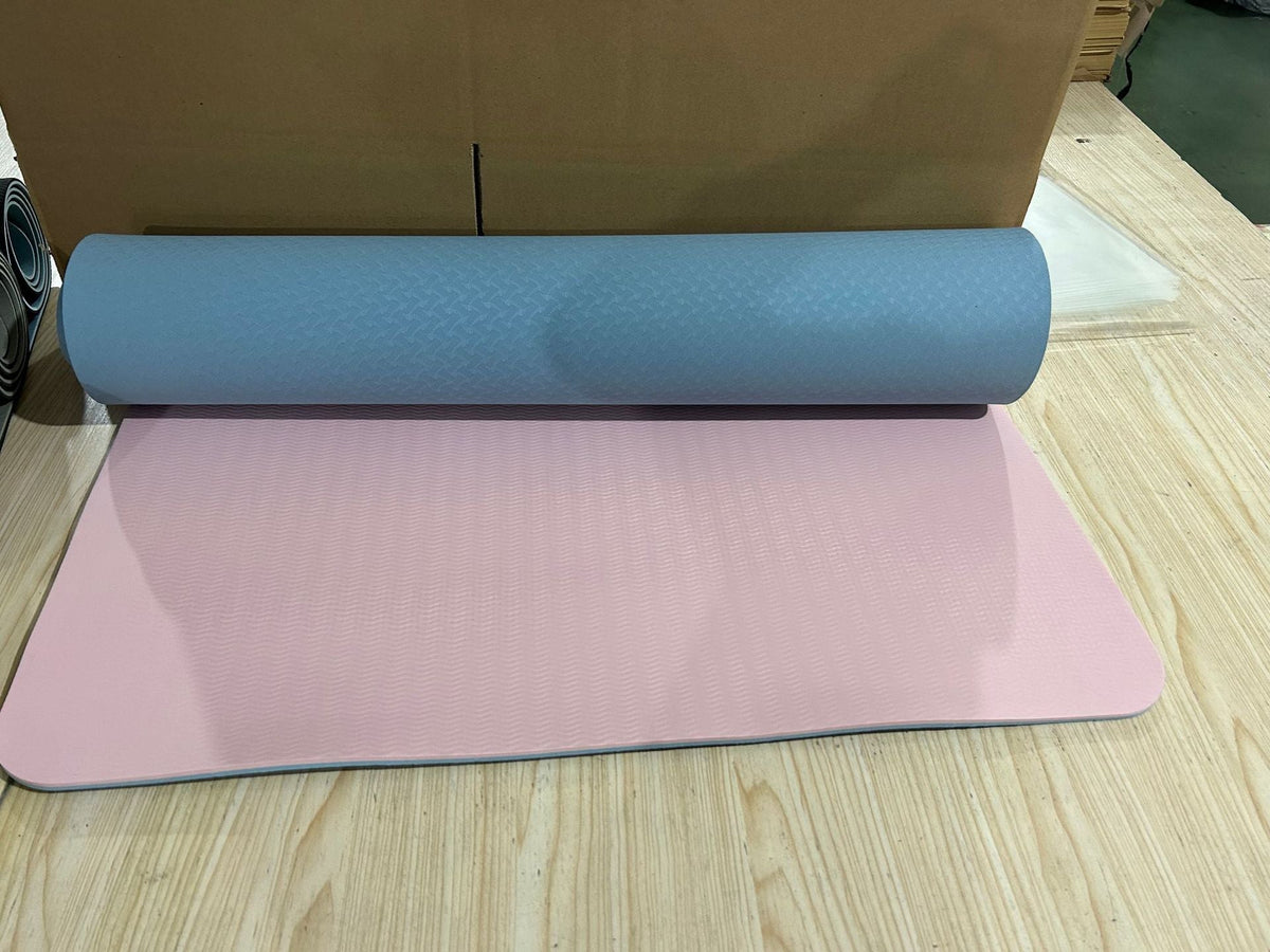 Esterilla de yoga fitness antideslizante con doble amortiguación