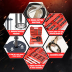 Extractor de rodamientos internos con 6 cartuchos