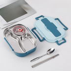 Fiambrera bento de acero inoxidable con compartimentos