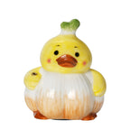 Figura decorativa de cerámica con forma de pato