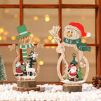 Figura decorativa de madera para Navidad
