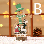 Figura decorativa de madera para Navidad