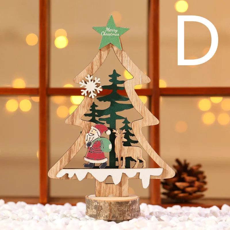 Figura decorativa de madera para Navidad