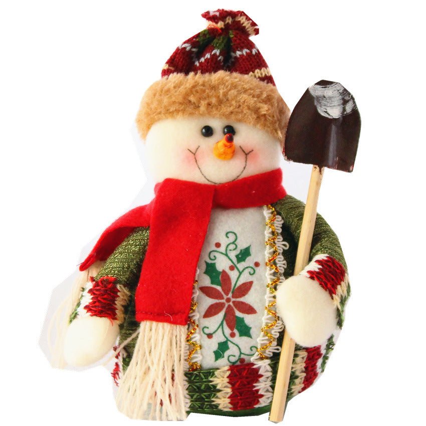 Figura decorativa de Navidad de fieltro – muñeco de nieve, reno o Papá Noel