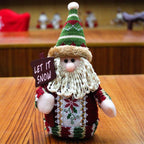 Figura decorativa de Navidad de fieltro – muñeco de nieve, reno o Papá Noel
