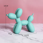 Figura decorativa perro globo de resina estilo nórdico