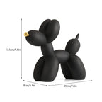 Figura decorativa perro globo de resina estilo nórdico