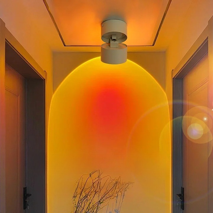 Foco LED de Pared Efecto Atardecer