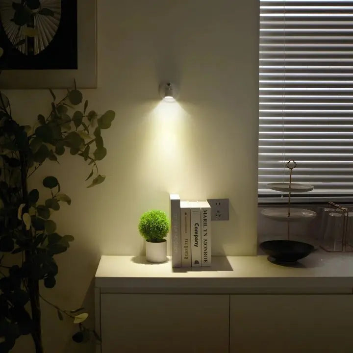 Foco LED inalámbrico con mando a distancia para iluminación de acento
