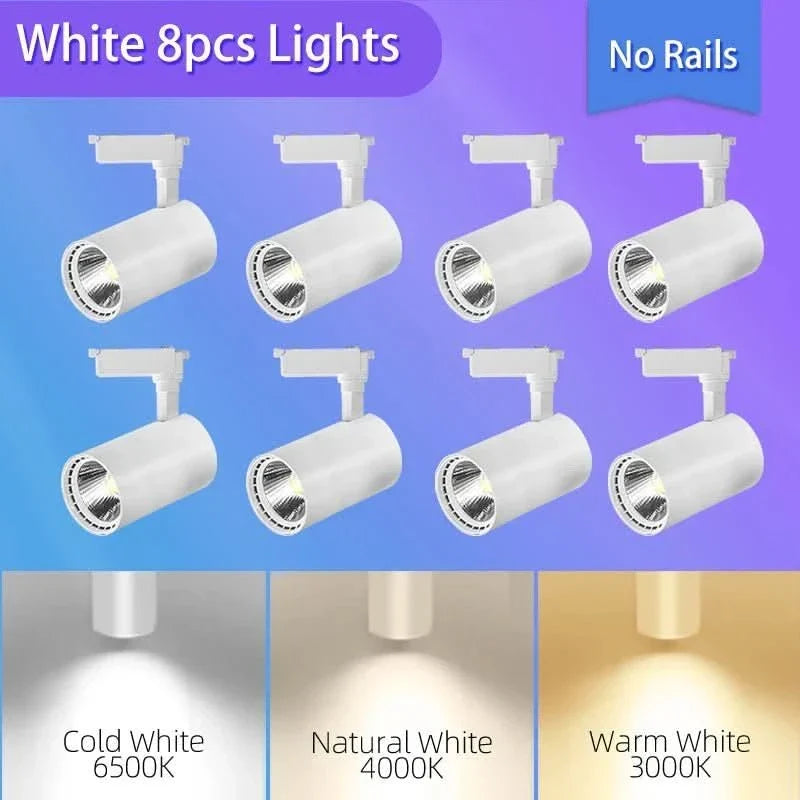 Foco LED orientable para espacios interiores con ángulo ajustable