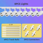 Foco LED orientable para espacios interiores con ángulo ajustable